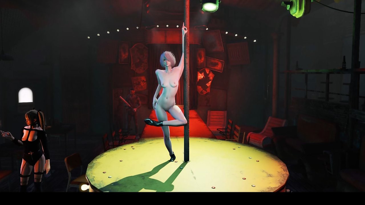 2B Nier Automata pole dance