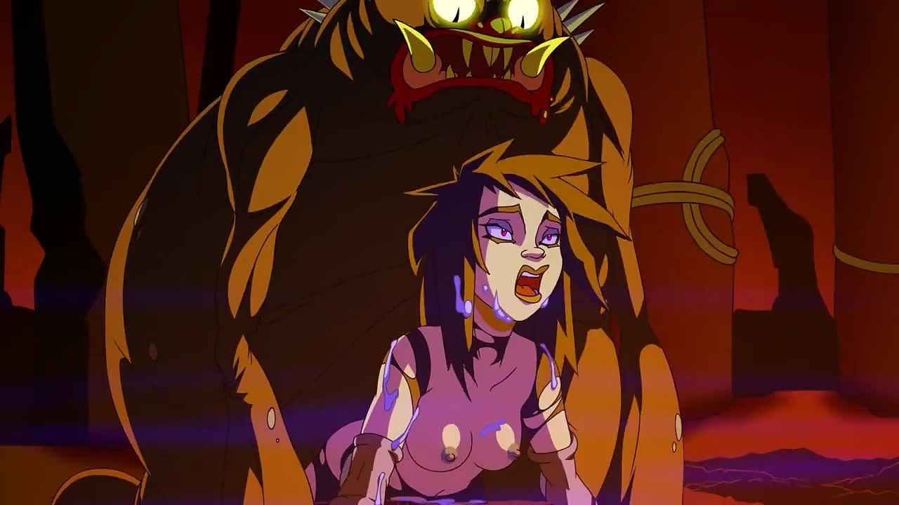 Cute Anime Ghostbuster Babe Monster Fucked in All Her Holes