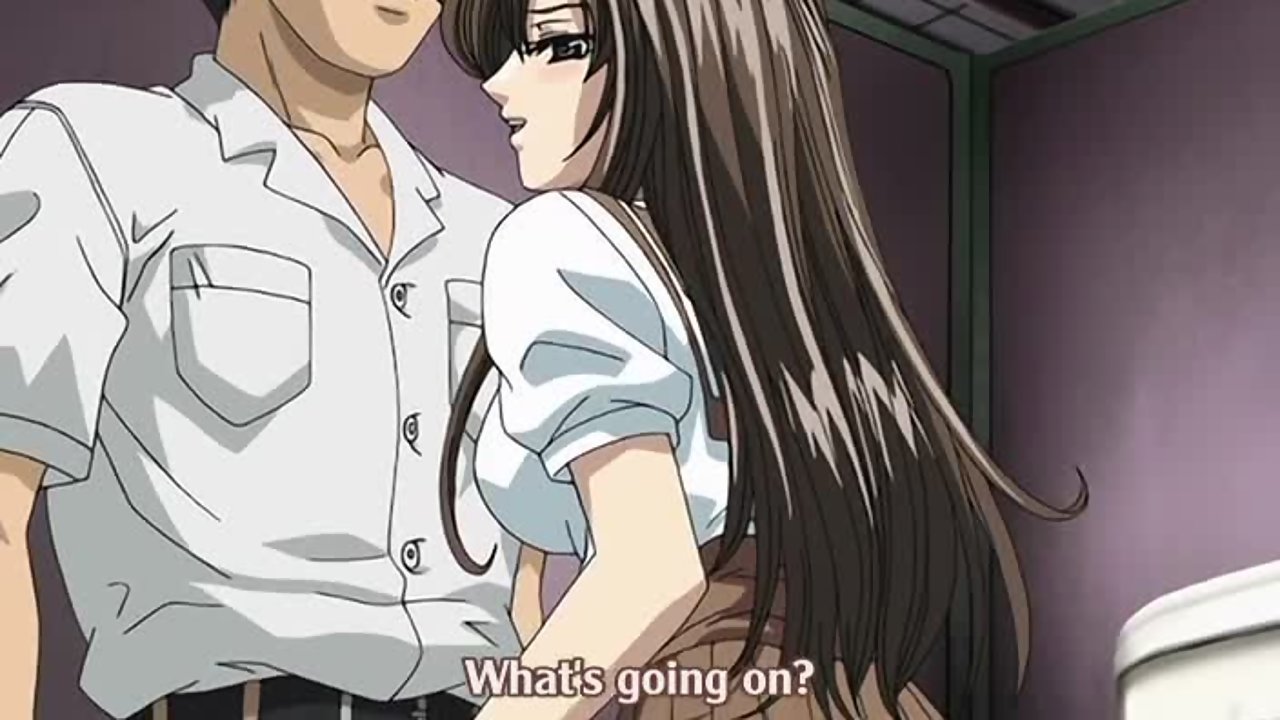 Horny hentai schoolgirl ties up dude, pisses on him, then rides his cock