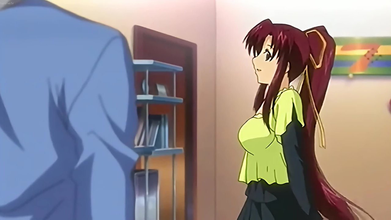 Busty anime girlfriend gets her shaved uncensored virgin pussy fucked