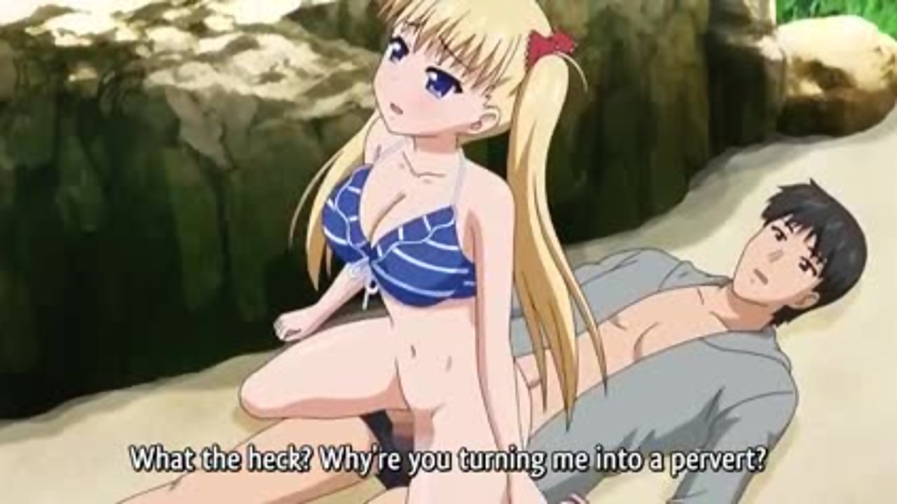 Demon Father Refresh 1 – Blonde hentai teenie fucked by dad while lifeguard watches