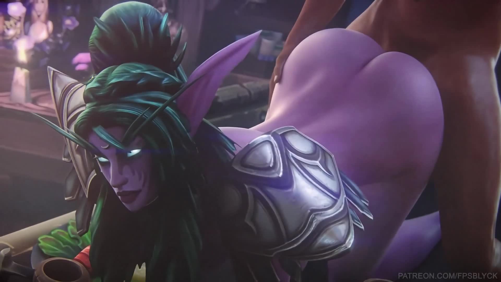 Tyrande Whisperwind from warcraft fucked in 3D porn compilation